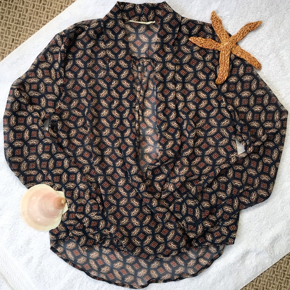 💥2/$10💥 Sophie Rue Sheer Blouse (2b)